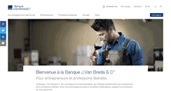 Desktop Screenshot of banquevanbreda.be